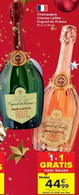 Carrefour Champagne charles lafitte orgueil de france aanbieding