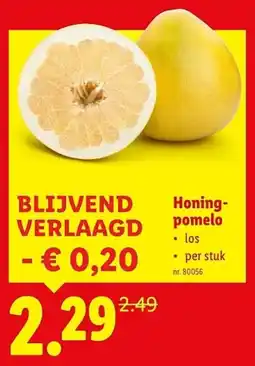 Lidl Honingpomelo aanbieding