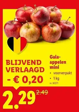 Lidl Galaappelen mini aanbieding