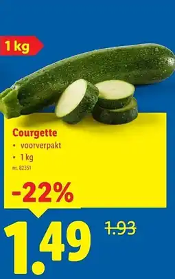 Lidl Courgette aanbieding