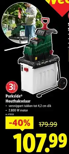 Lidl Parkside Houthakselaar aanbieding