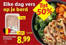 Lidl Kippenborstfilet à la minute aanbieding