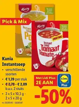 Lidl Kania Instantsoep aanbieding