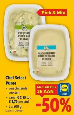 Lidl Chef Select Puree aanbieding