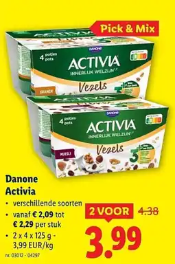 Lidl Danone Activia aanbieding