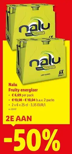 Lidl Nalu Fruity energizer aanbieding