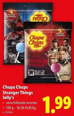Lidl Chupa Chups Stranger Things lolly's aanbieding