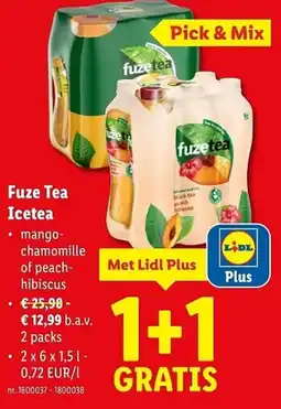 Lidl Fuze Tea Icetea aanbieding