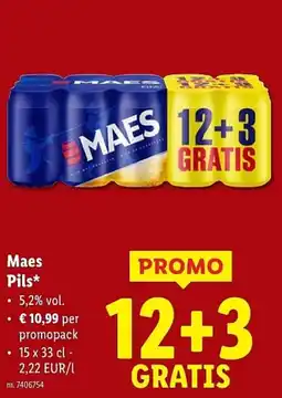 Lidl Maes Pils aanbieding