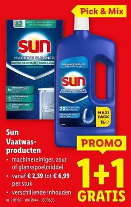 Lidl Sun vaatwasproducten aanbieding