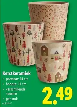 Lidl Kerstkeramiek aanbieding