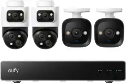 Coolblue eufy PoE Security System + NVR + S4 Lot de 2 + E40 Lot de 2 aanbieding