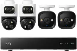 Coolblue eufy PoE Security System + NVR + S4 Lot de 2 + E40 Lot de 2 aanbieding