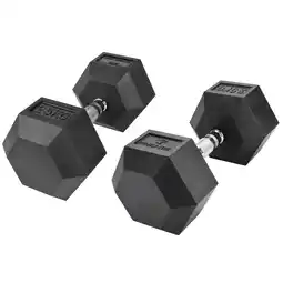 Decathlon Zeshoekige halters 25 kg – set van 2 Fitness Tech aanbieding