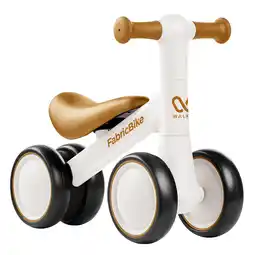 Decathlon Walker – Loopfiets zonder pedalen, 10–24 mnd, 4 wielen, Wit aanbieding