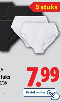Lidl ESMARA Slips, 5 stuks aanbieding