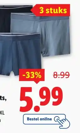 Lidl ESMARA Boxershorts, 3 stuks aanbieding