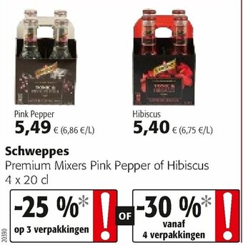 Colruyt Schweppes aanbieding