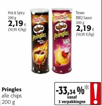 Colruyt Pringles 200g aanbieding