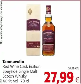 Colruyt Tamnavulin Red Wine Cask Edition aanbieding