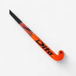 Decathlon Hockeystick voor kinderen hout Megatec C15 oranje aanbieding