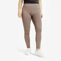 Decathlon Legging voor ruitersport dames warm met silicone inzetstukken leisteen aanbieding