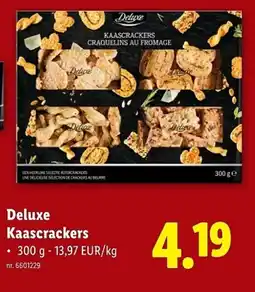 Lidl Deluxe Kaascrackers aanbieding