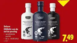 Lidl Deluxe Olijfolie van de eerste persing aanbieding