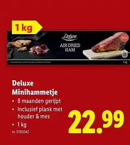 Lidl Deluxe Minihammetje aanbieding