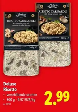 Lidl Deluxe Risotto aanbieding