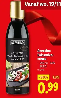 Lidl Acentino Balsamico crème aanbieding