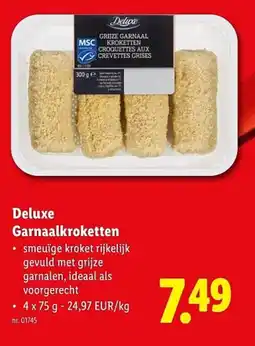 Lidl Deluxe Garnaalkroketten aanbieding