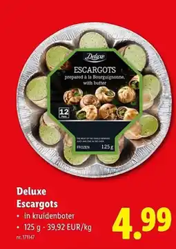 Lidl Deluxe Escargots aanbieding
