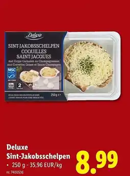 Lidl Deluxe sint jakobsschelpen aanbieding