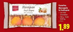 Lidl Favorina Marsepein in fruitvorm aanbieding