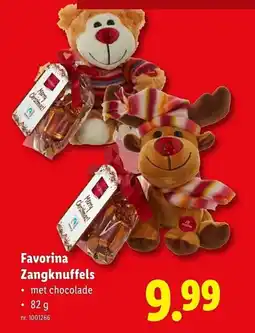 Lidl Favorina Zangknuffels aanbieding