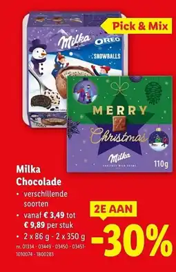 Lidl Milka Chocolade aanbieding