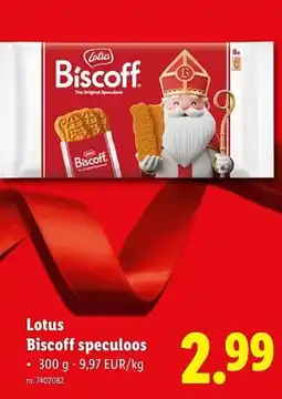 Lidl Lotus biscoff speculoos aanbieding