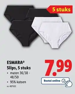 Lidl Esmara slips aanbieding