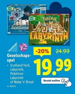 Lidl Gezelschaps spel aanbieding