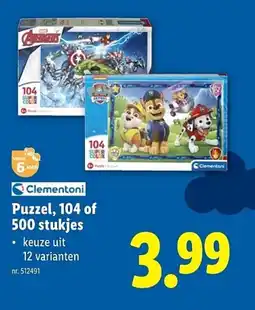 Lidl Puzzel aanbieding