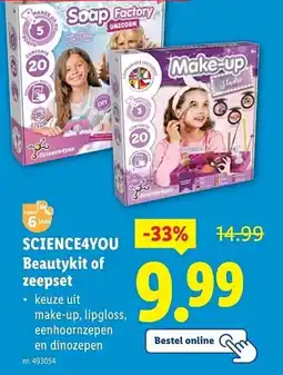 Lidl Science4you beautykit of zeepset aanbieding