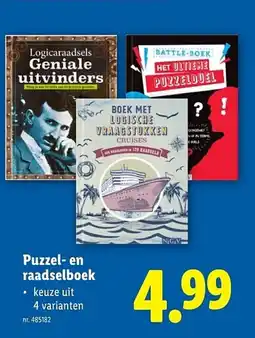Lidl Puzzel en raadselboek aanbieding