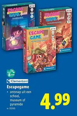 Lidl Escapegame aanbieding