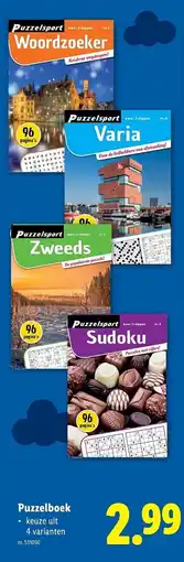 Lidl Puzzelboek aanbieding
