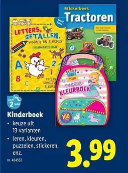 Lidl Kinderboek aanbieding