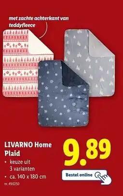 Lidl Livarno home plaid aanbieding