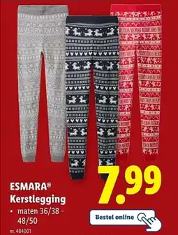 Lidl Esmara kerstlegging aanbieding