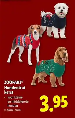 Lidl Zoofari hondentrui kerst aanbieding