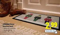 Lidl Livarno home deurmat kerst aanbieding